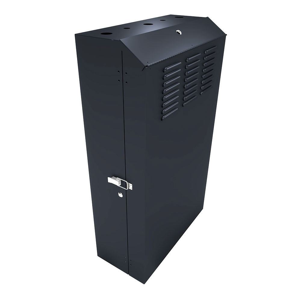 NavePoint6U Vertical Wall Mount Enclosure, Cold-Rolled Steel