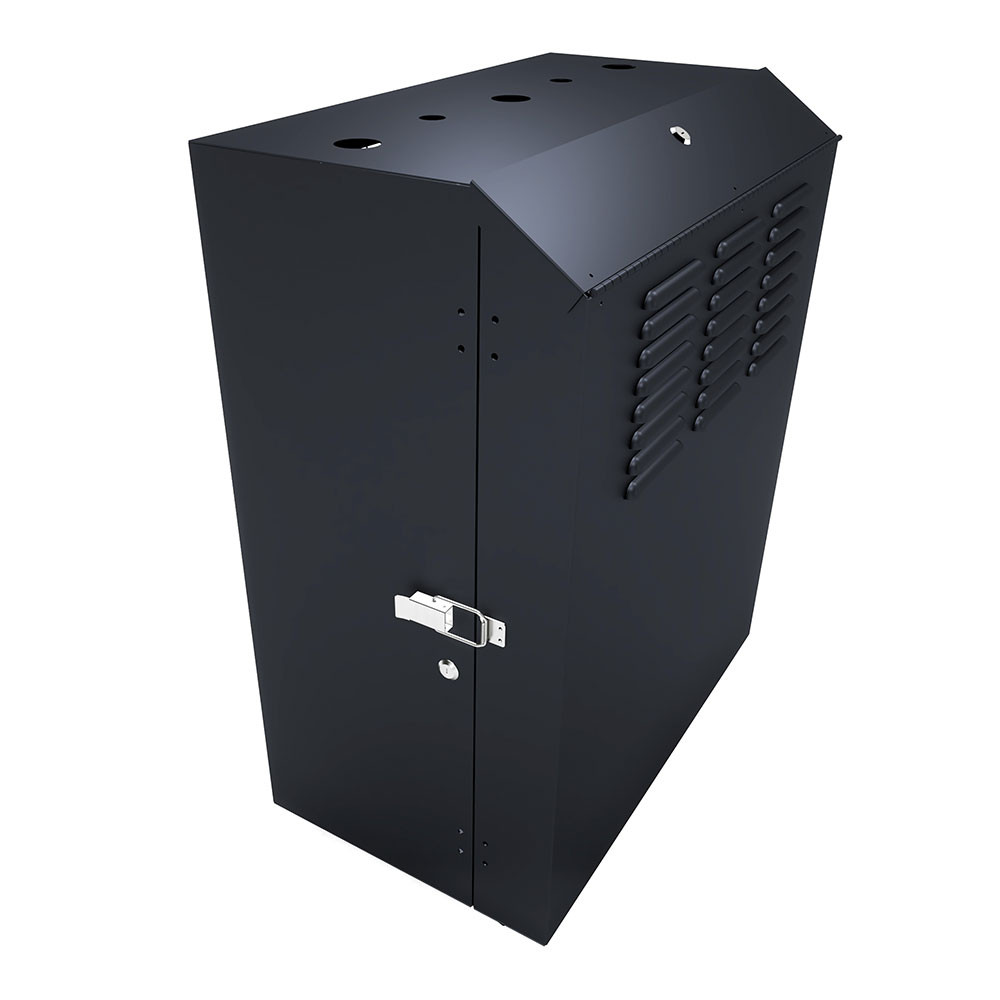 NavePoint8U Vertical Wall Mount Enclosure, Cold-Rolled Steel