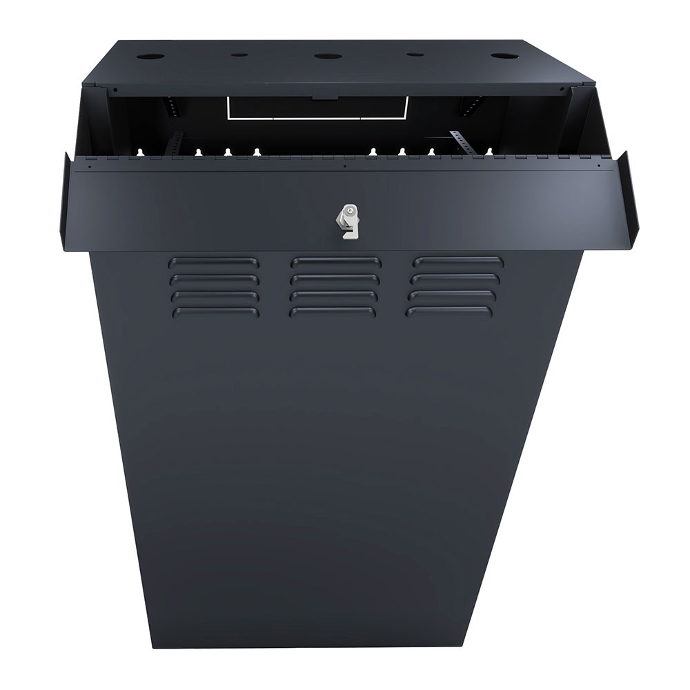 NavePoint8U Vertical Wall Mount Enclosure, Cold-Rolled Steel