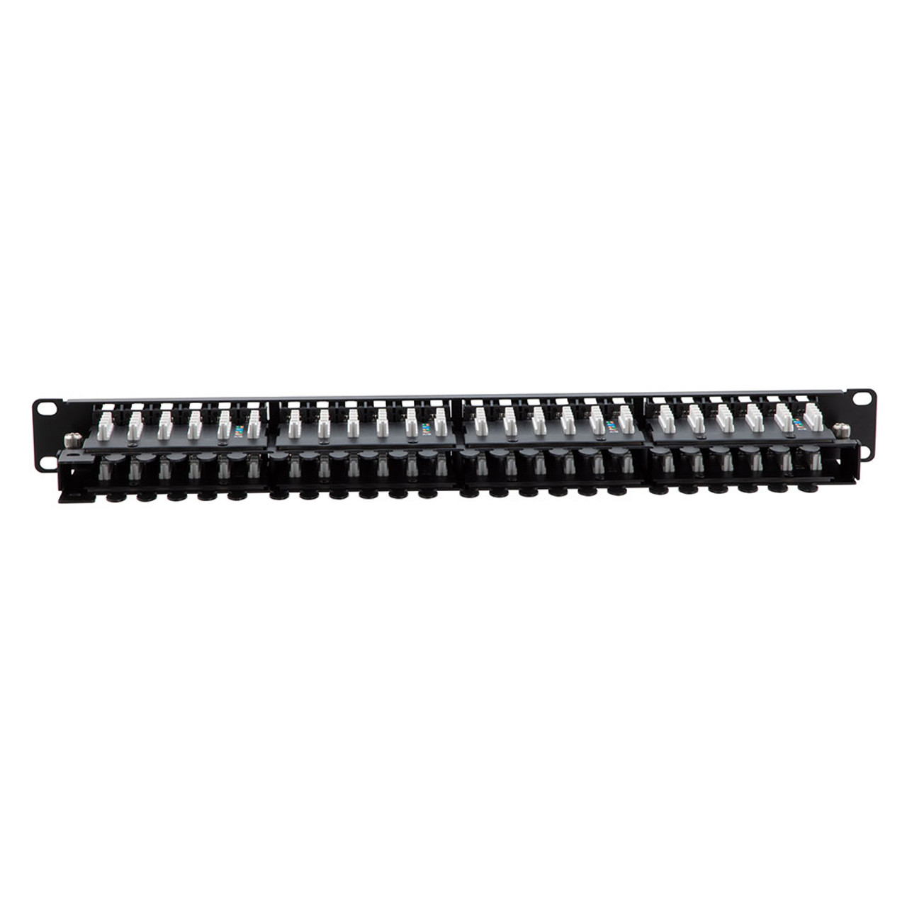 NavePoint 19-inch wide 48 Port CAT6A Unshielded Patch Panel