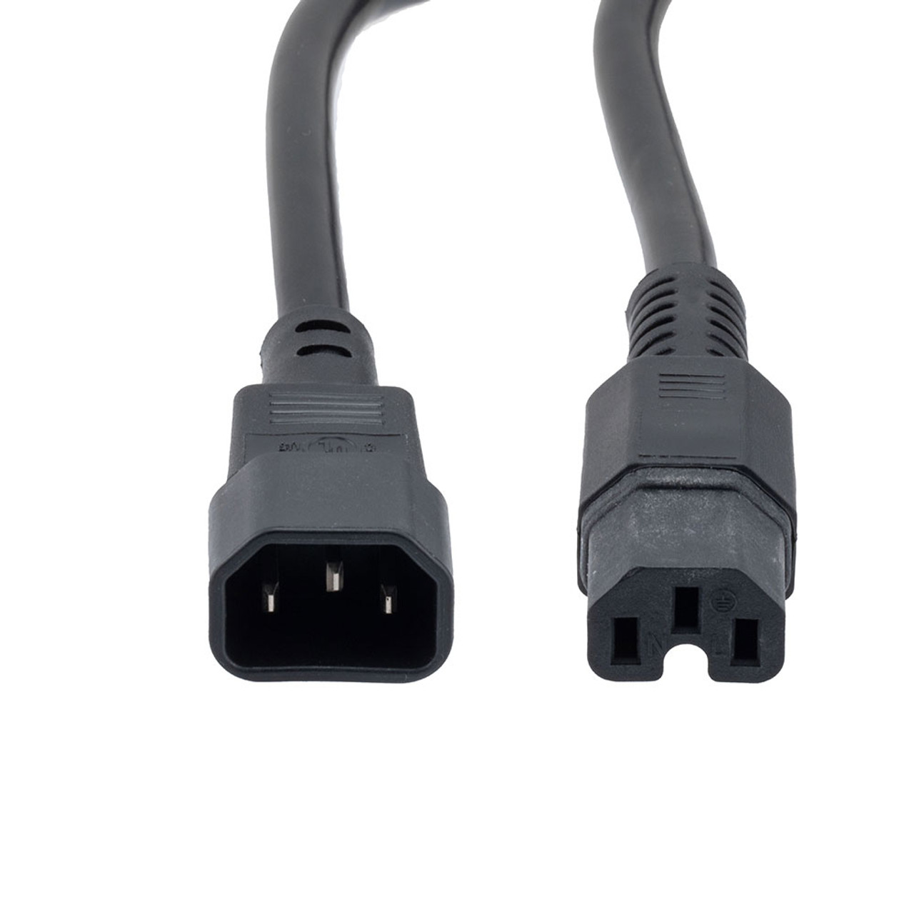 High Temp Power Cord, C14 to IEC C15, 15 A, 3 ft