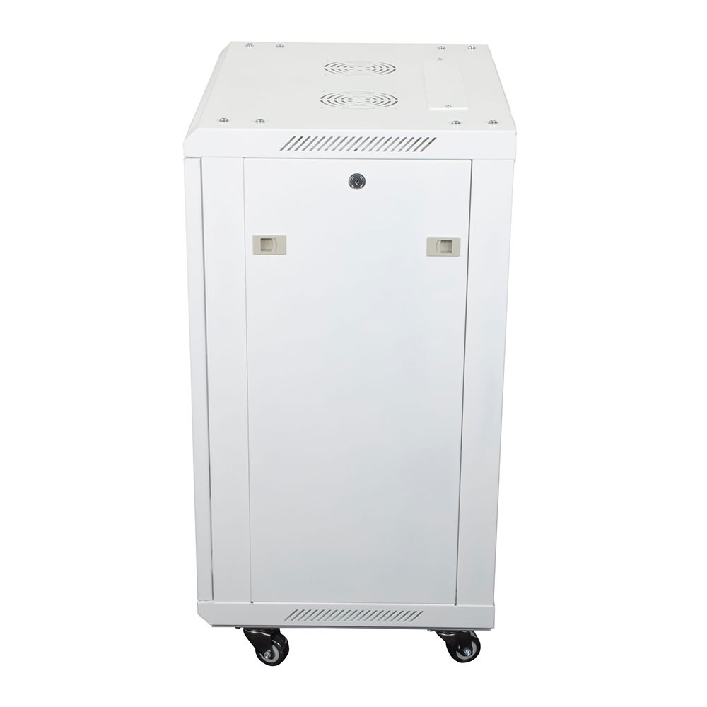 NavePoint 19-inch Wide Networking Cabinet, 15U, 17 Inches Deep, White