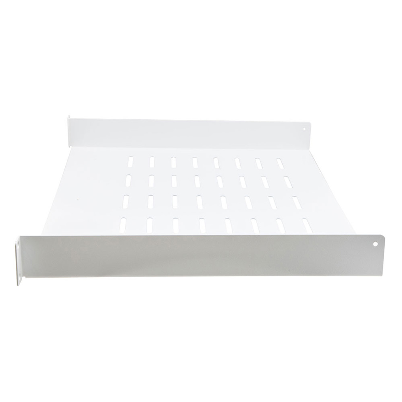 19 Inch Cantilever Shelf 1U with 14" Depth- RAL9003, Signal White