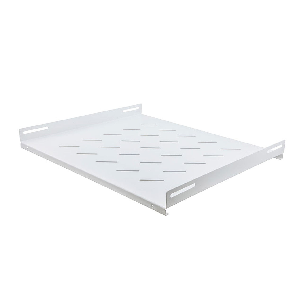 19 Inch Cabinet Shelf 1U with 16"(420mm) Depth- RAL9003, Signal White