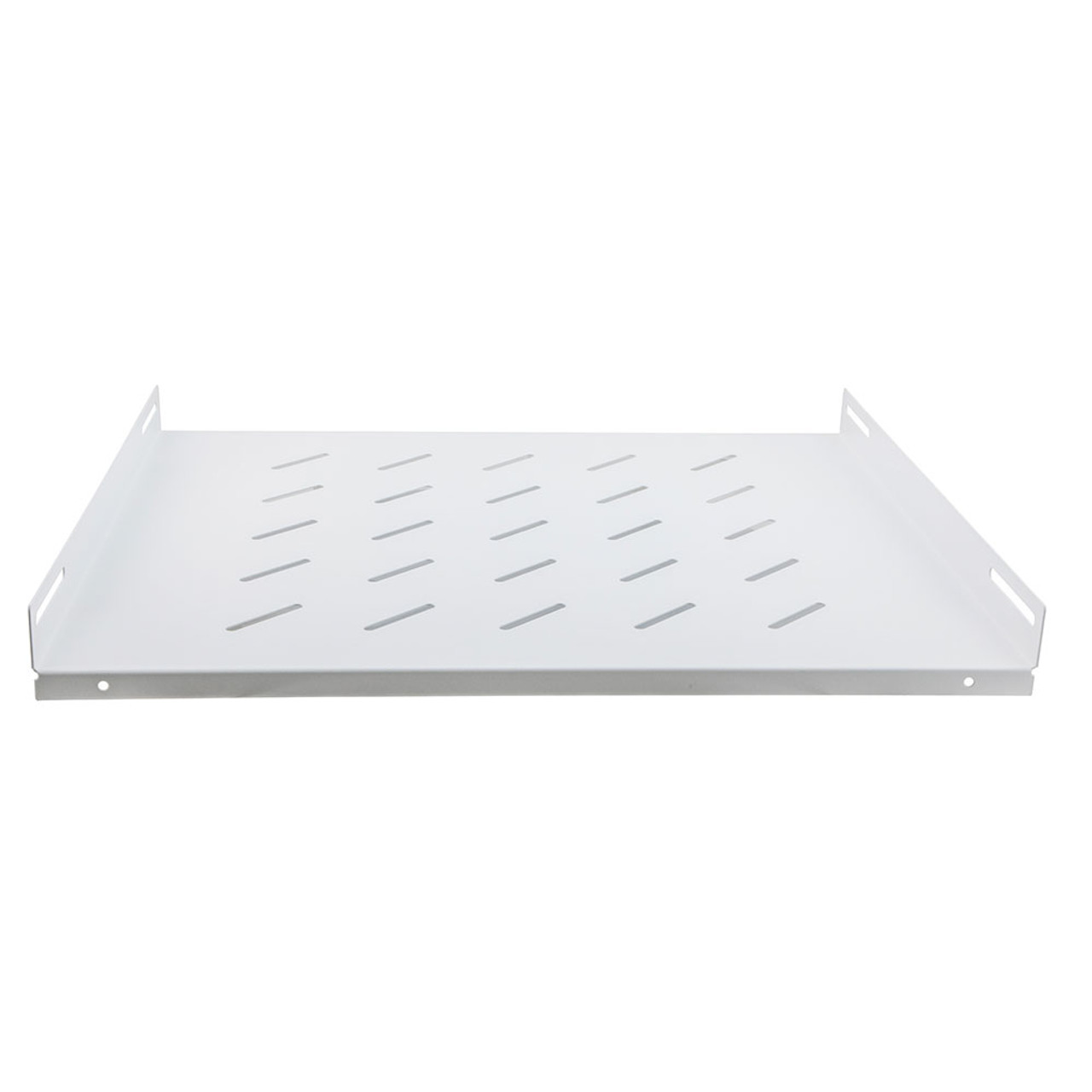 19 Inch Cabinet Shelf 1U with 16"(420mm) Depth- RAL9003, Signal White