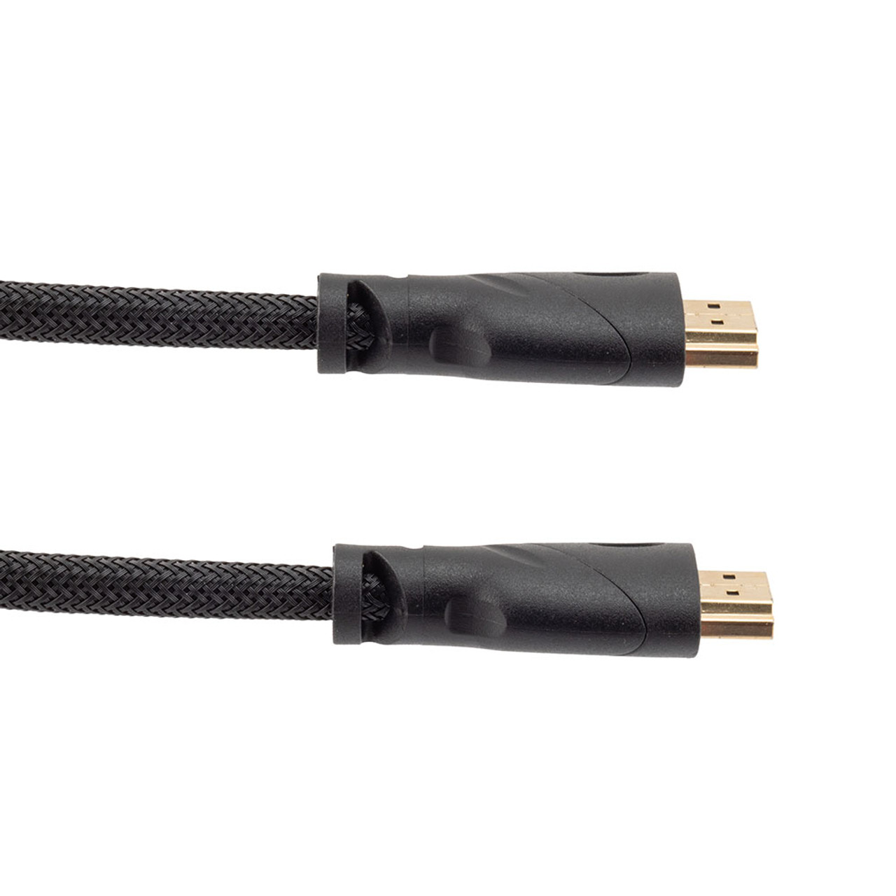 NavePoint HDMI 2.0 Ferrites Braided Cable, Poly, Black, PVC shell, Supports 4K @ 60Hz, 1M