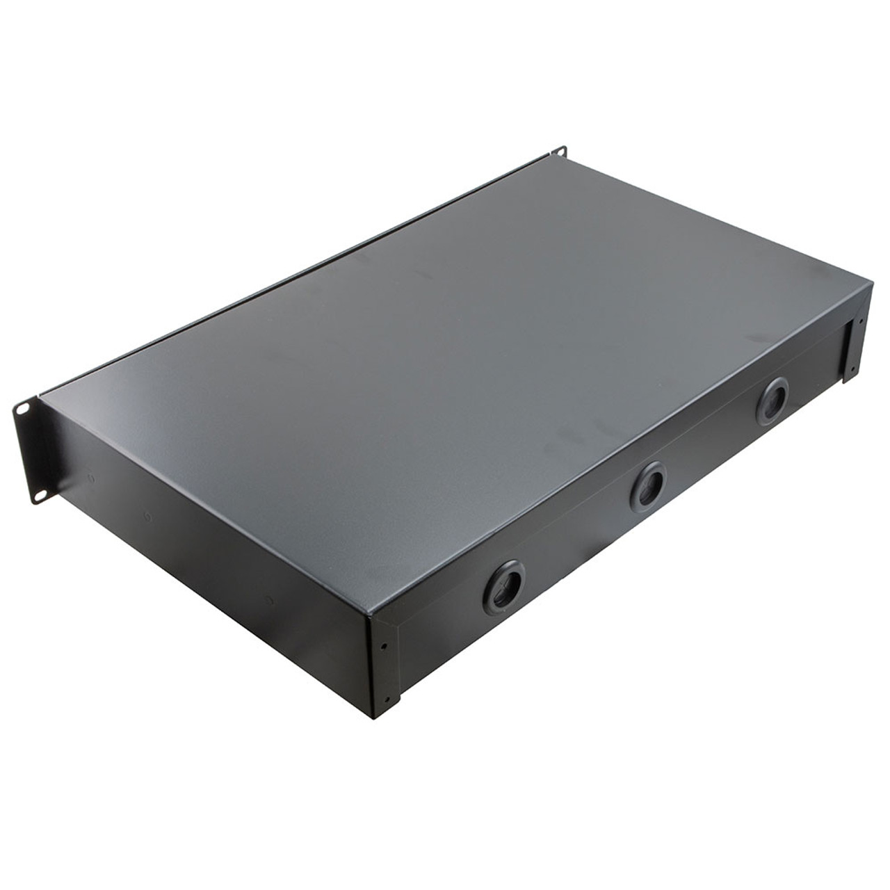 23" Rack Mount Drawer 2U, Black Finish 