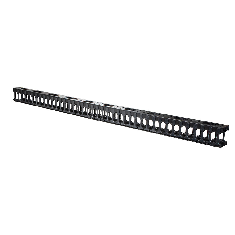 44U Vertical Cable Management, Black FinishÂ