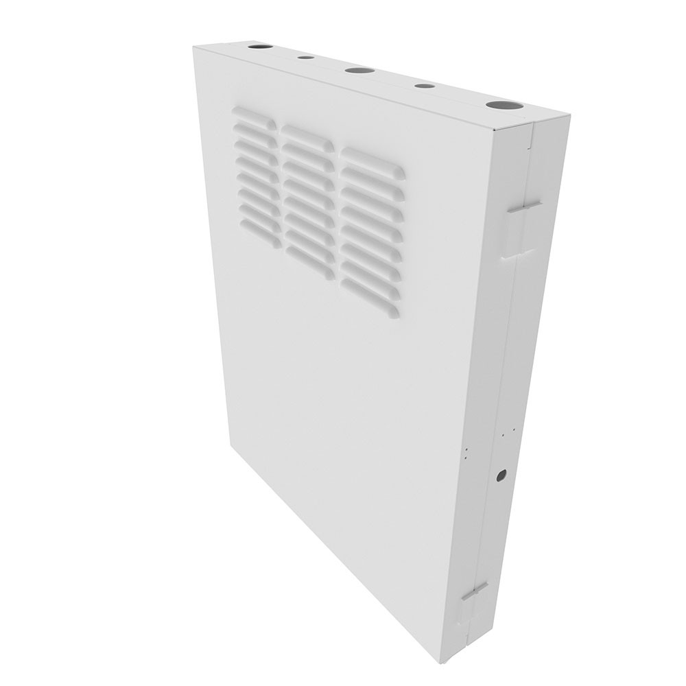 2U Vertical Wall Mount, 600mm (24 in), White