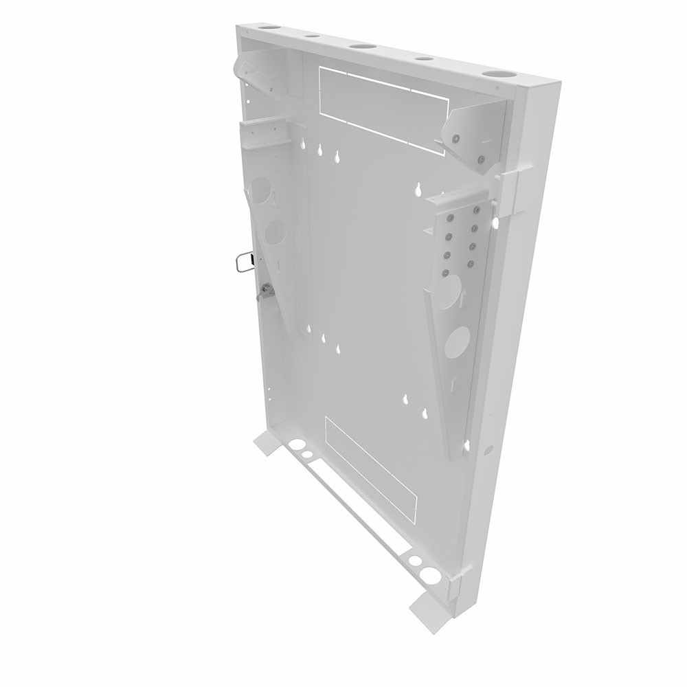 2U Vertical Wall Mount, 700mm (28 in), White