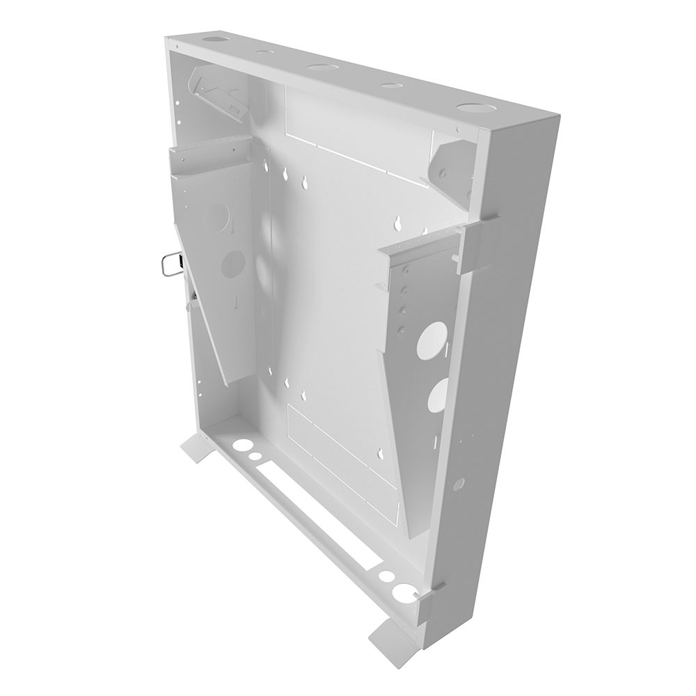 3U Vertical Wall Mount, 550mm (22 in), White