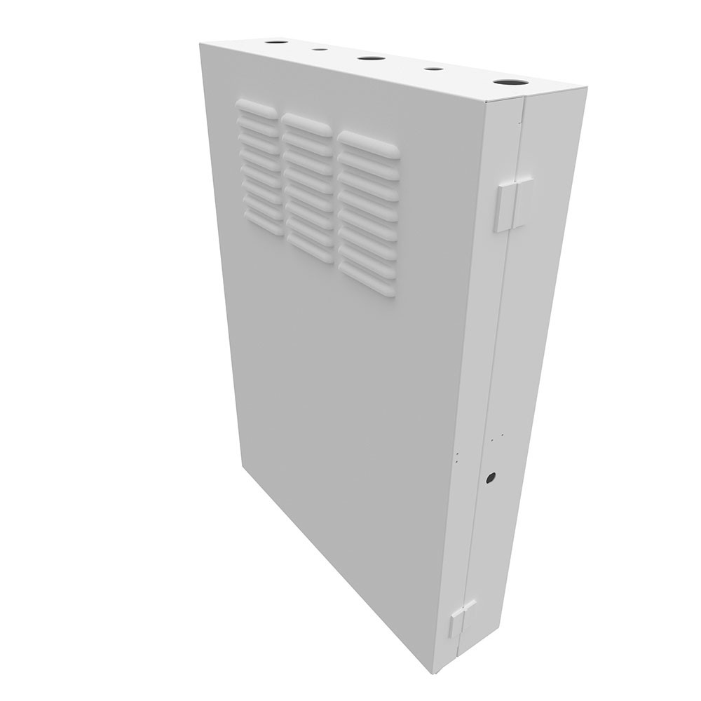 3U Vertical Wall Mount, 700mm (28 in), White