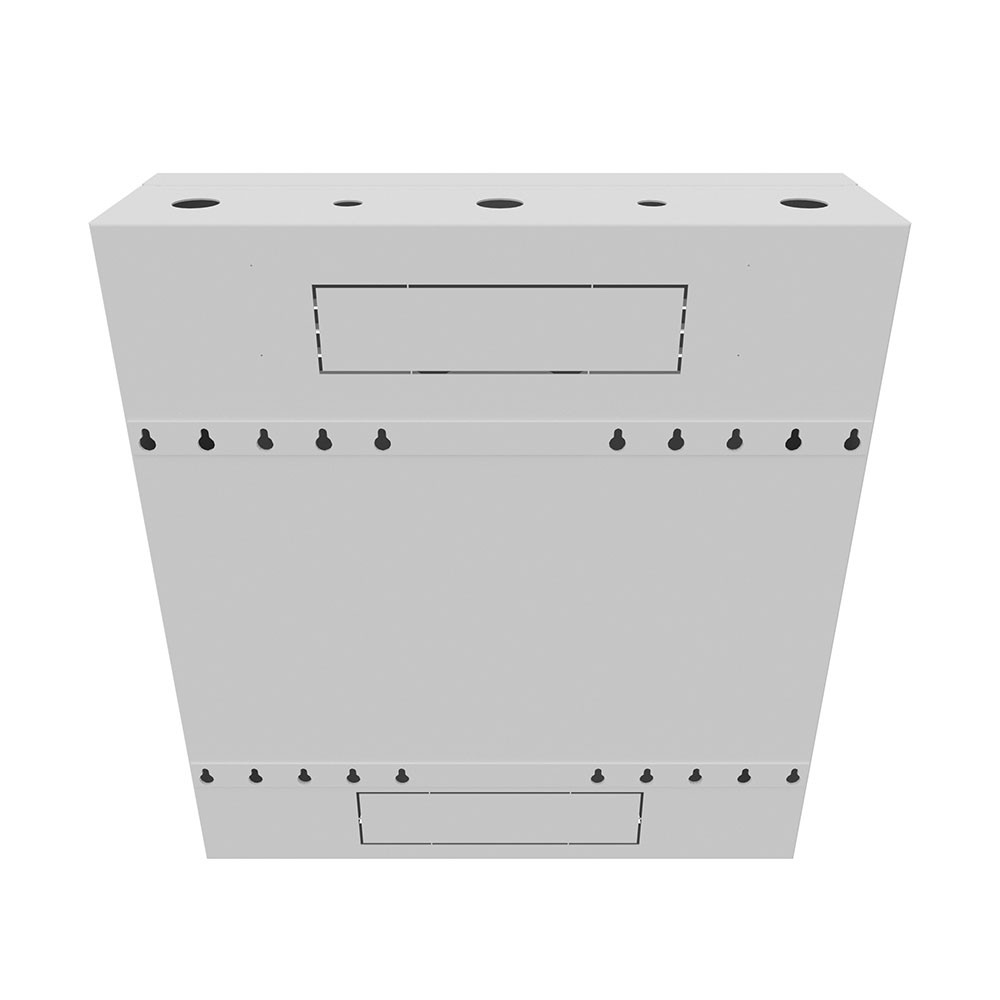 4U Vertical Wall Mount, 550mm (22 in), White