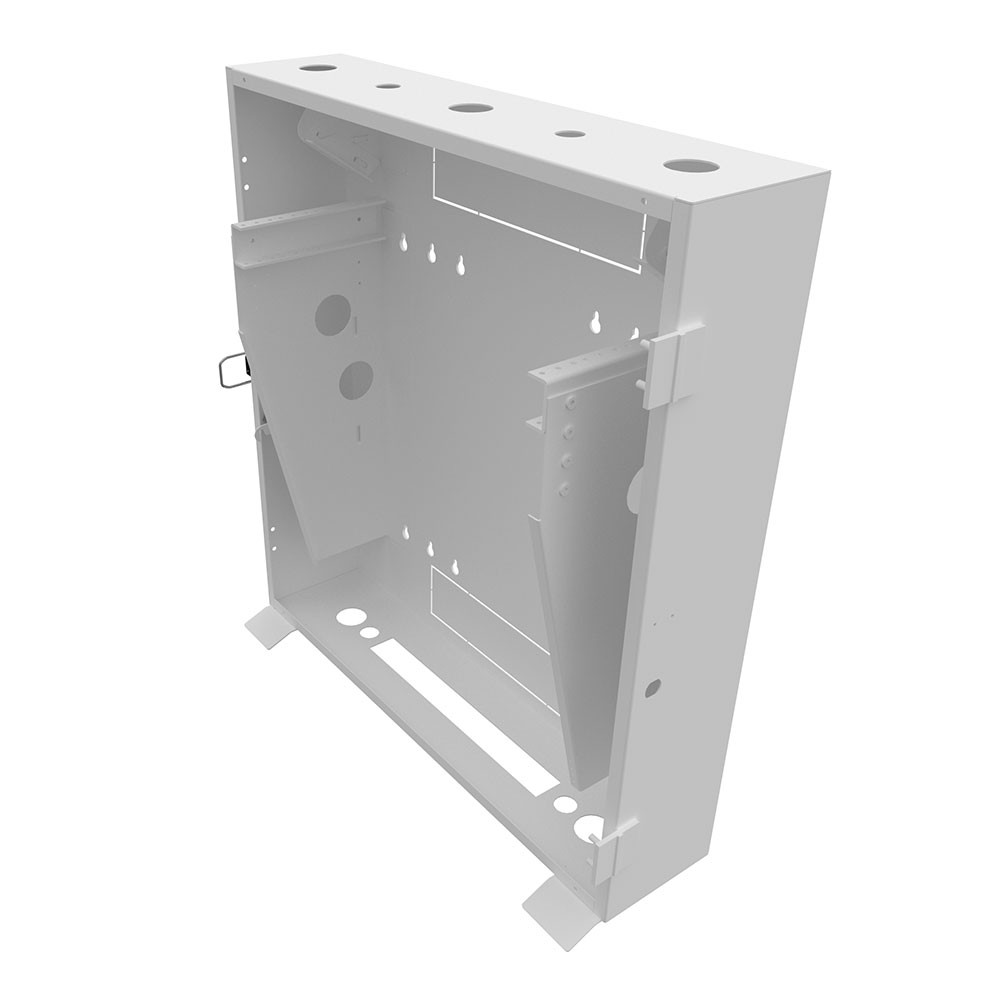 4U Vertical Wall Mount, 550mm (22 in), White