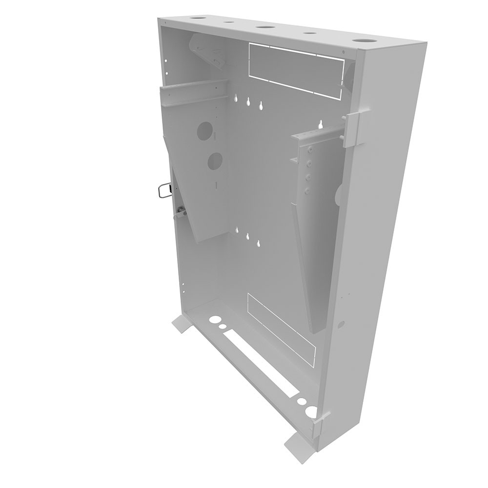 4U Vertical Wall Mount, 700mm (28 in), White