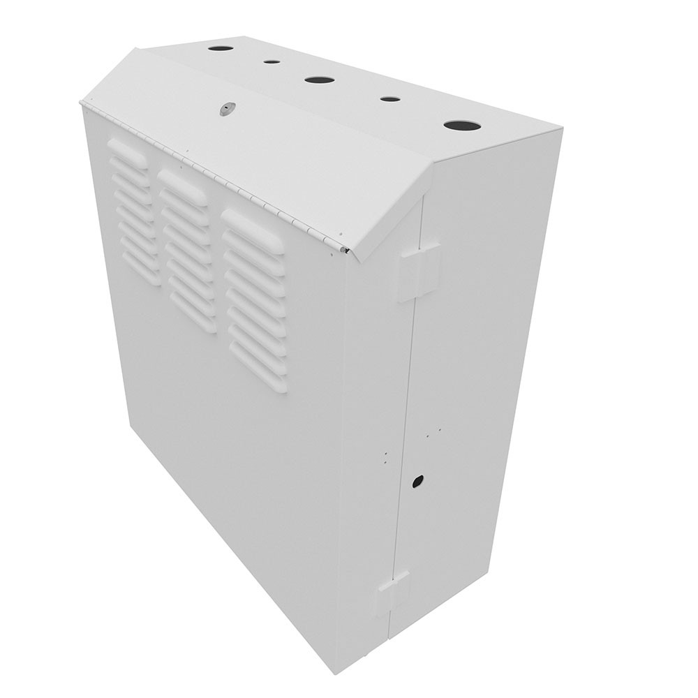 6U Vertical Wall Mount, 550mm (22 in), White
