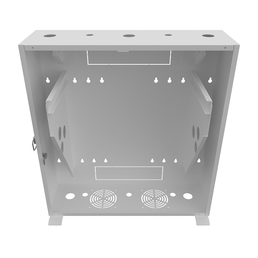 6U Vertical Wall Mount, 550mm (22 in), White