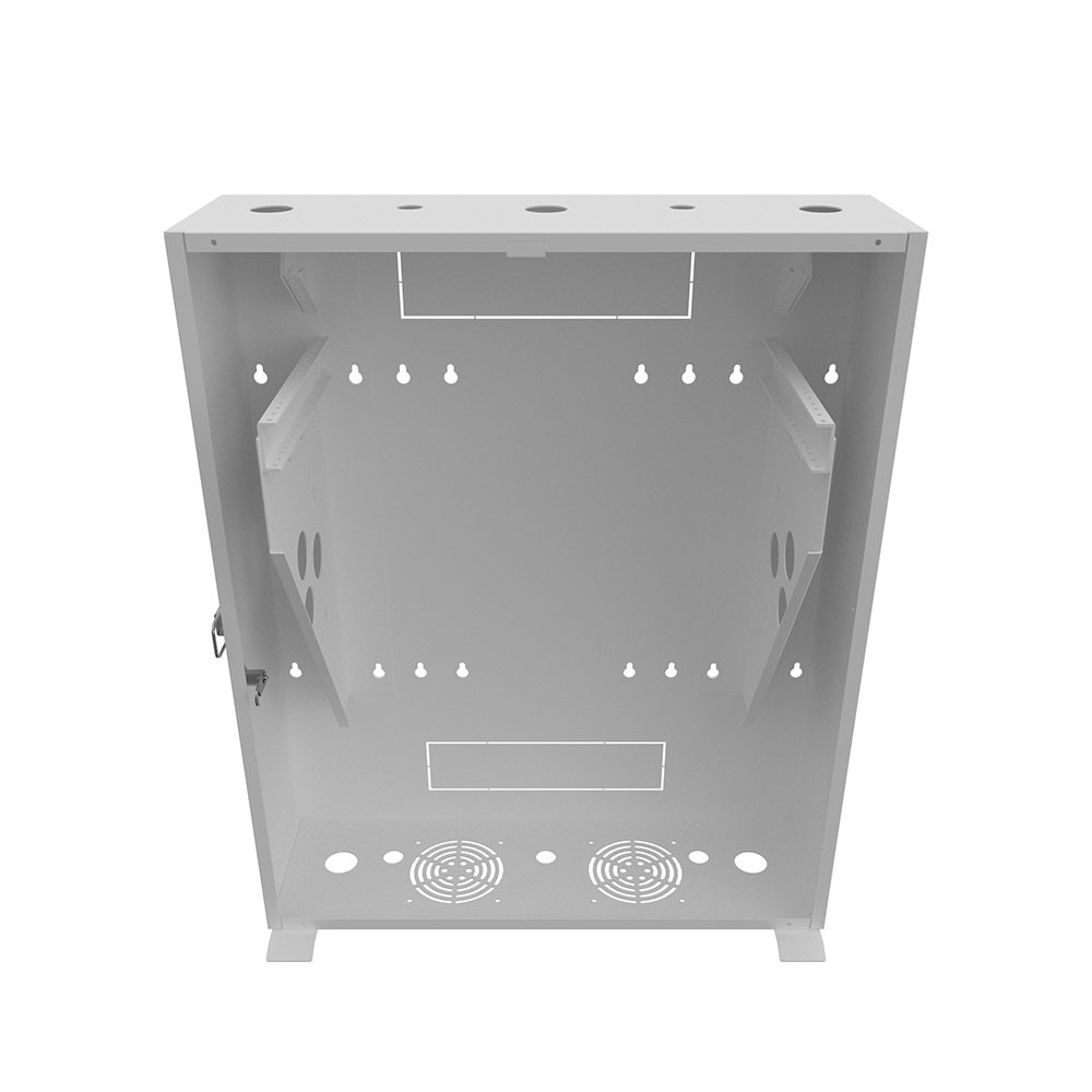 6U Vertical Wall Mount, 600mm (24 in), White