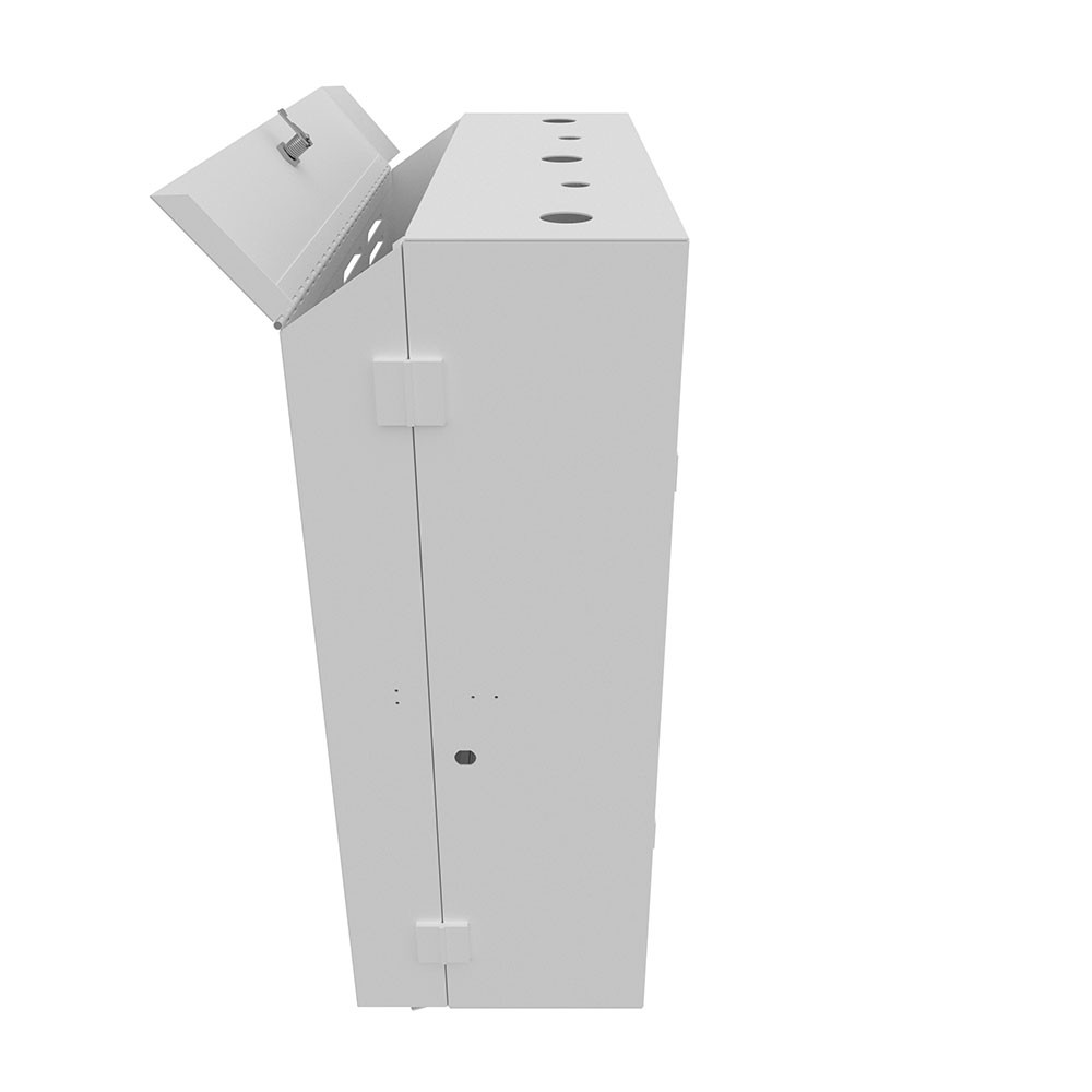 6U Vertical Wall Mount, 600mm (24 in), White