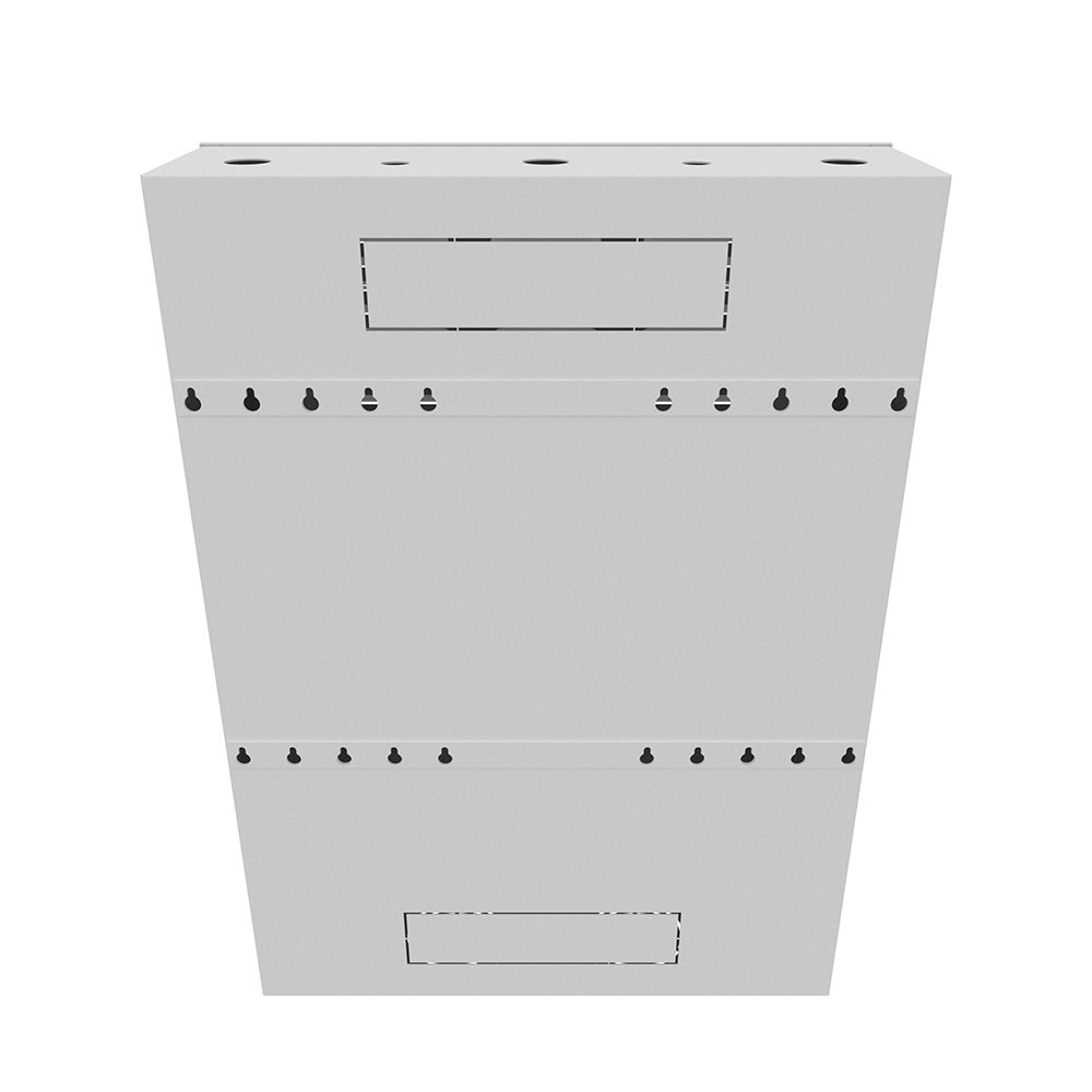 6U Vertical Wall Mount, 700mm (28 in), White