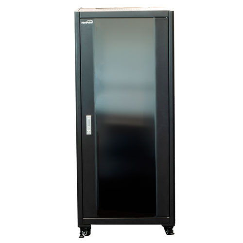 27U Network Cabinet, Quick Assembly, 23 in. Depth, Black