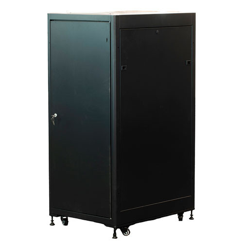 27U Network Cabinet, Quick Assembly, 23 in. Depth, BlackÂ