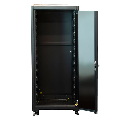 27U Network Cabinet, Quick Assembly, 31.5 in. Depth, Black