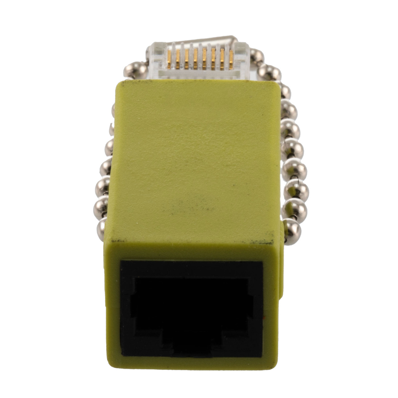Loopback Adapter RJ48C Jack & RJ45 Male, Khaki Green
