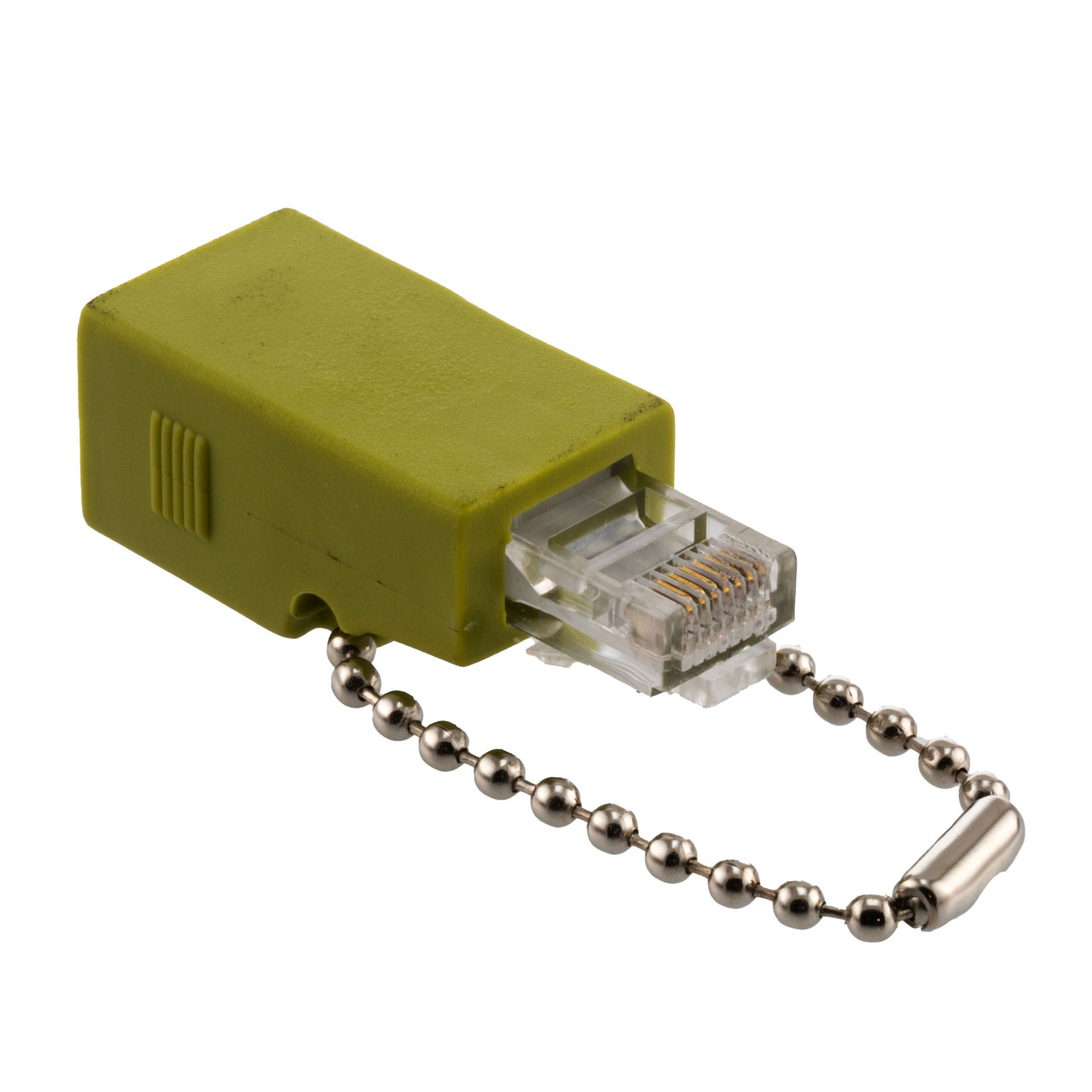 Loopback Adapter RJ48C Jack & RJ45 Male, Khaki Green
