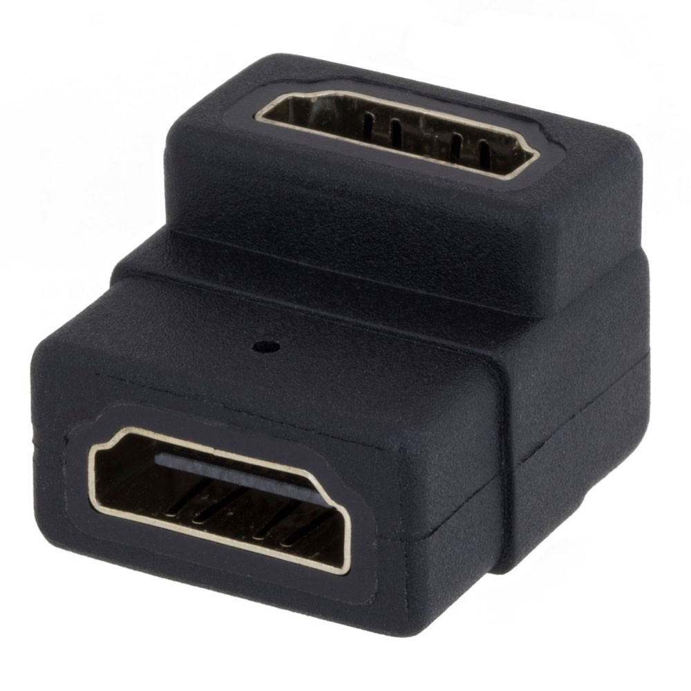 HDMI Female to Female Right Angle Adapter