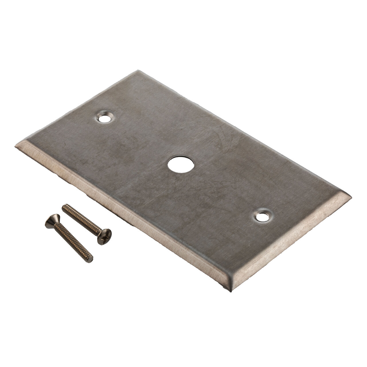 Stainless Steel Wall Plate with a 0.395 in Dia. Circular Opening