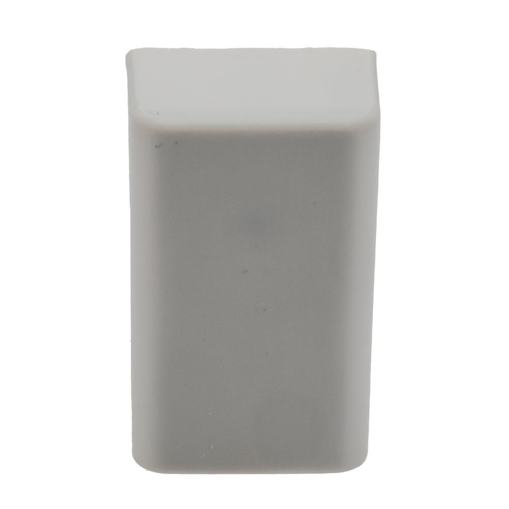 Raceway End Cap 1.4x2.1cm, White