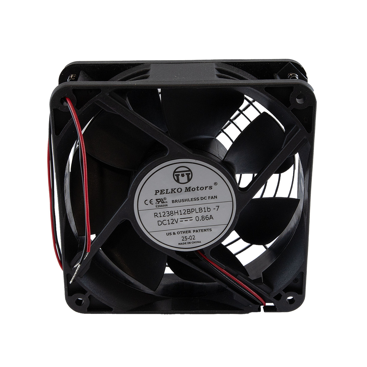 12V DC One Fan Unit - UL, With Wire Leads