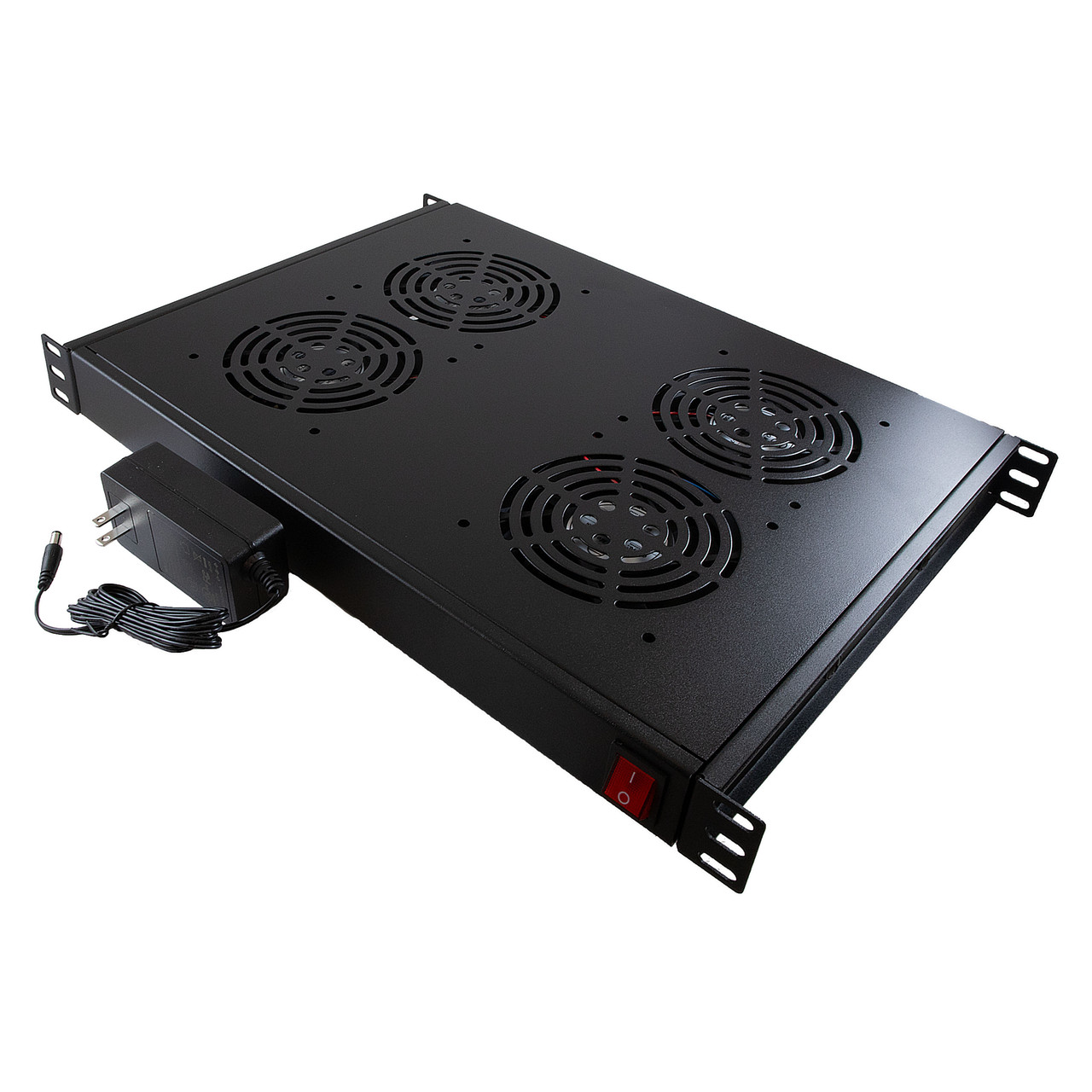1U 12V DC Four Fan Units - UL, With power cord US