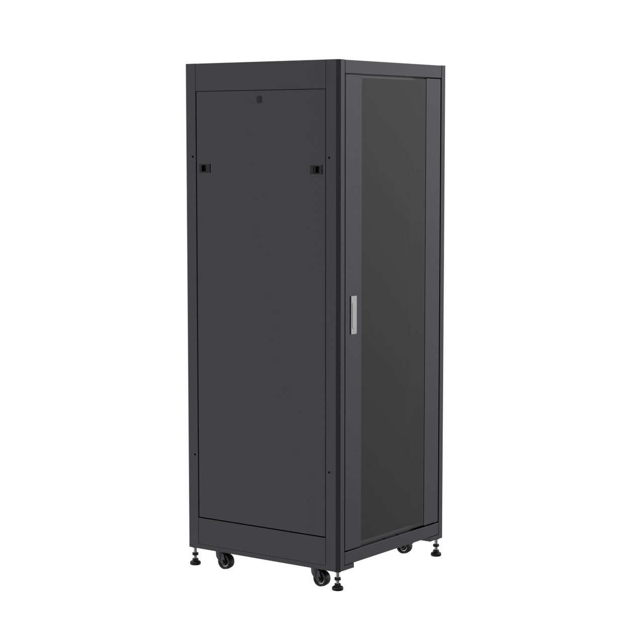 32U Network Cabinet, Quick Assembly, 23 in. depth, Black