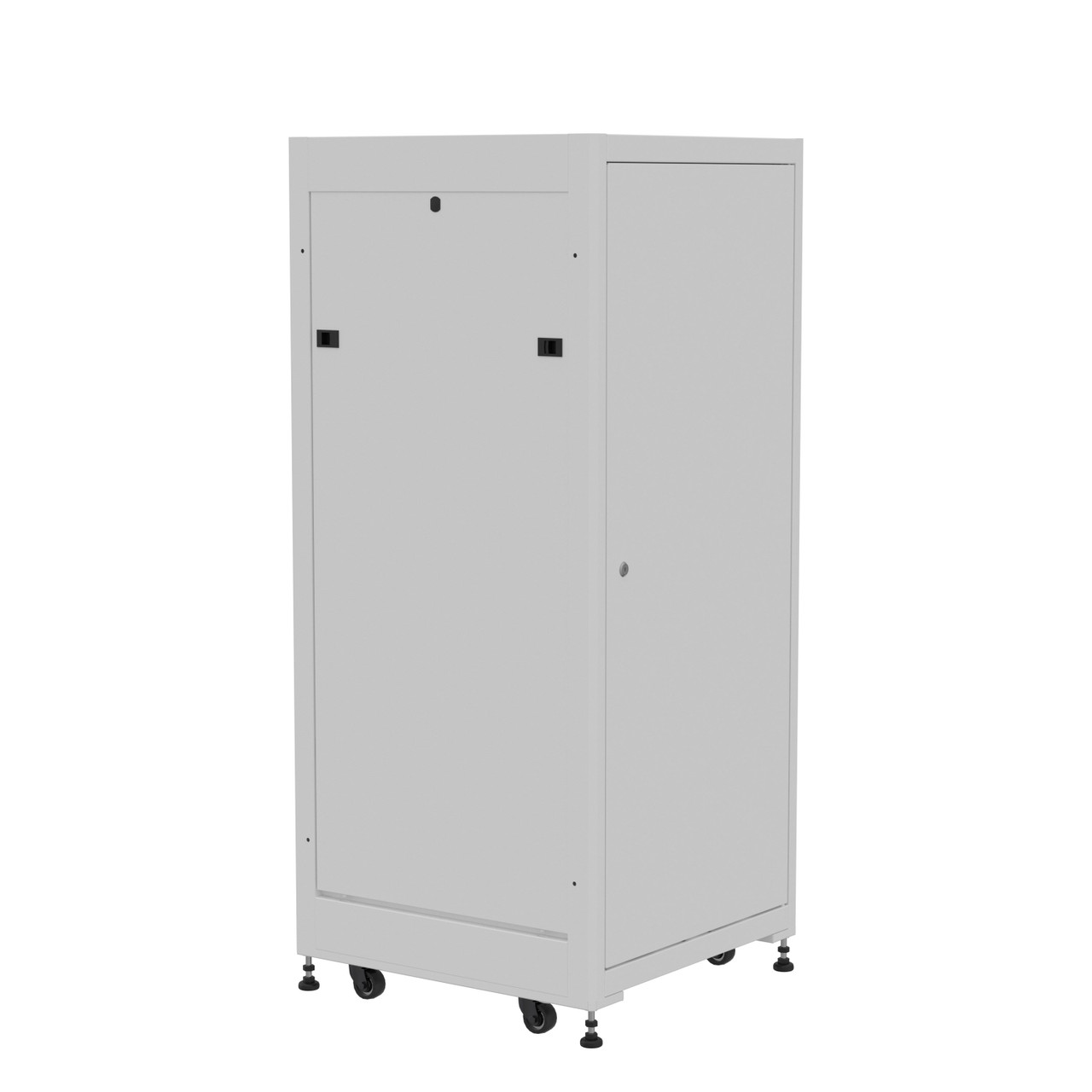 27U Network Cabinet, Quick Assembly, 23 in. depth, Signal White