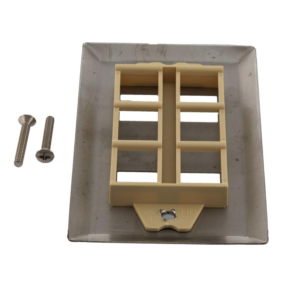 Stainless Wall Plate for 4 Keystone Jack 10Pk