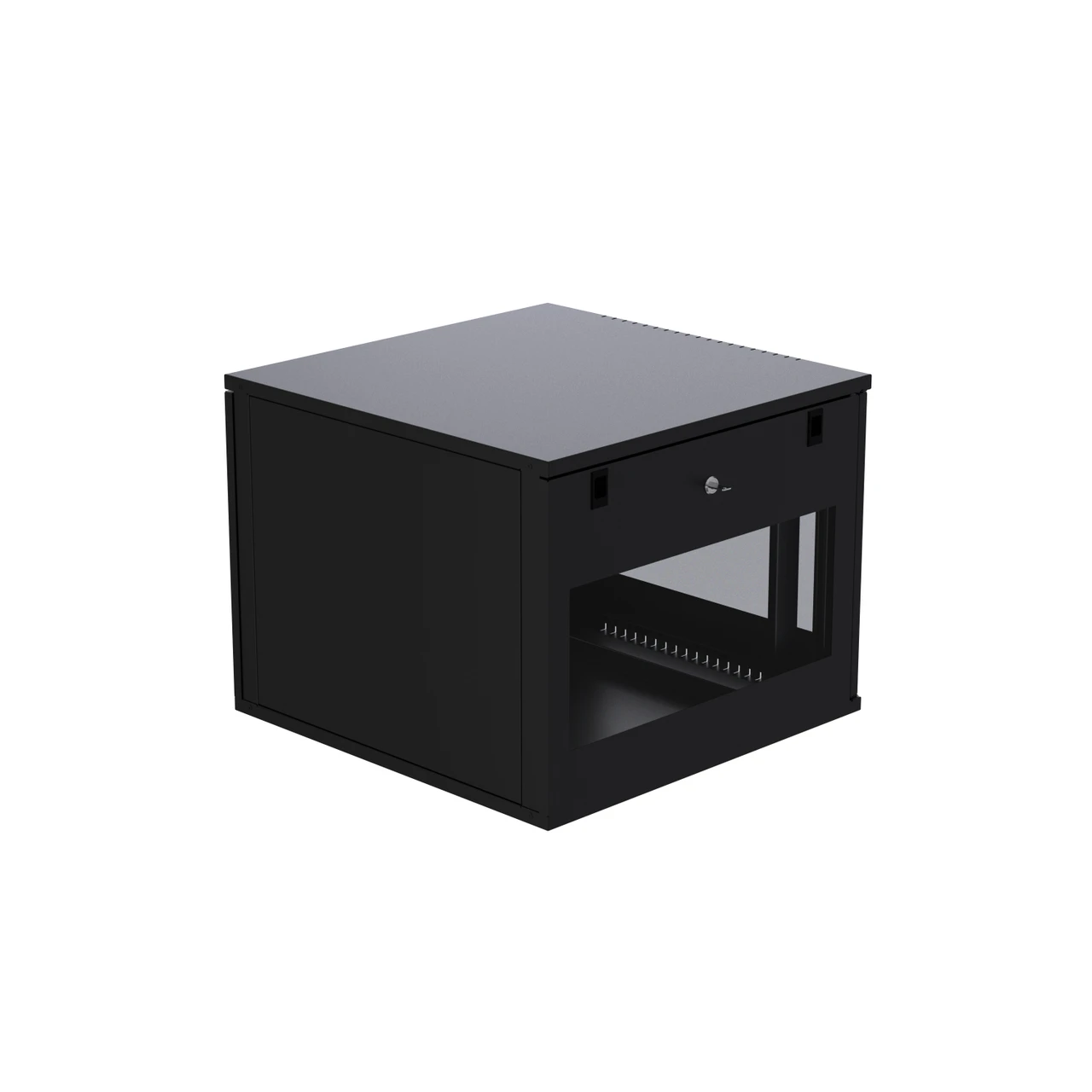 9U ProV2 Wall Mount Network Server Data Cabinet 24-inch Perforated Door Locking Key