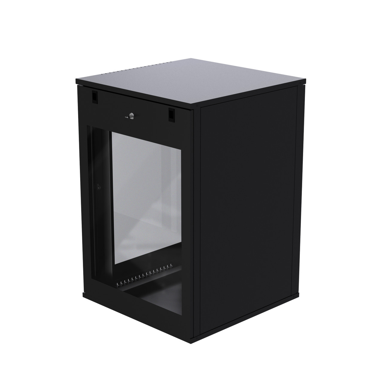 18U ProV2 Wall Mount Network Server Data Cabinet 24-inch Perforated Door Locking Key