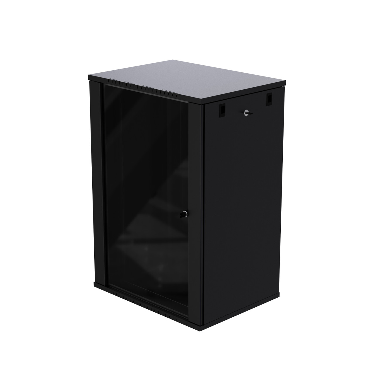 18U ProV2 IT Wall Mount Network Server Data Cabinet Rack Glass Door Locking Lock & Key