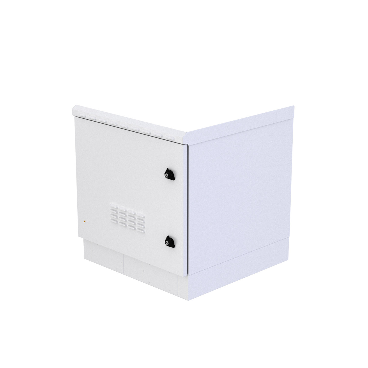 Outdoor, 9U, 600mm deep, Cage Nut, Fans w/ temp control, Floor Standing, White
