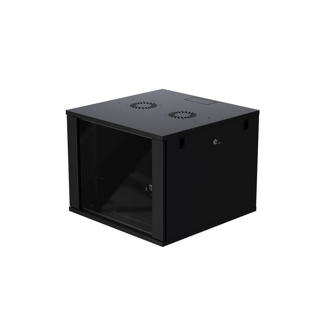 9U ProV2 IT Deluxe Wall Mount Network Server Data Cabinet Rack Glass Door Lock & Key