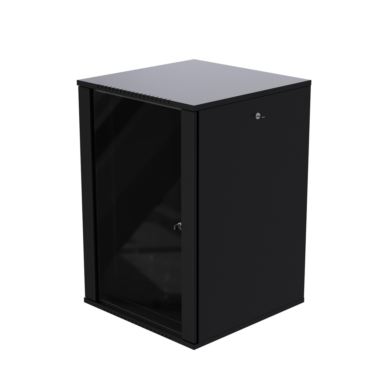 18U ProV2 IT Deluxe Wall Mount Network Server Data Cabinet Rack Glass Door Lock & Key