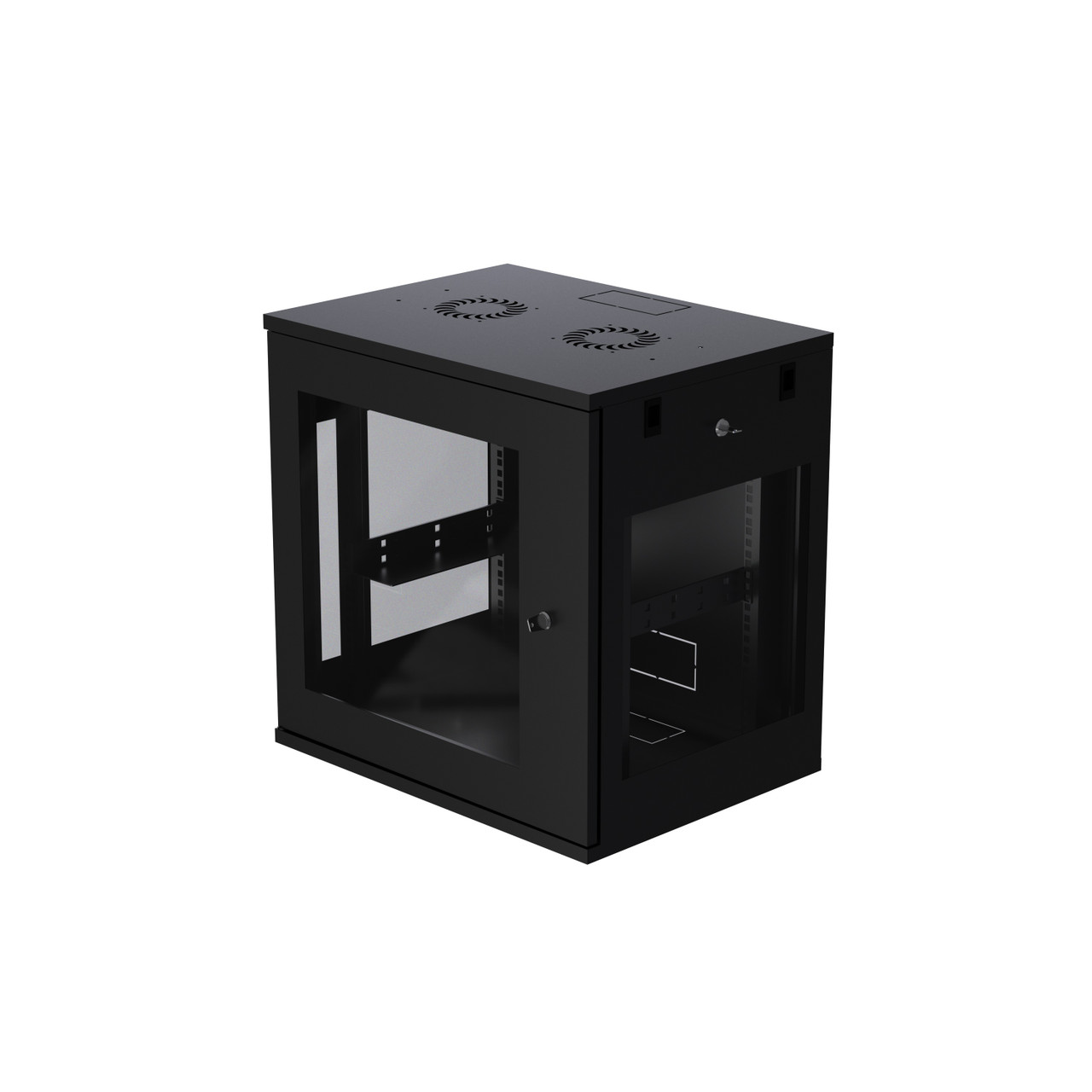12U ProV2 IT Wall Mount Network Server Data Cabinet Rack Perforated Door Locking Key