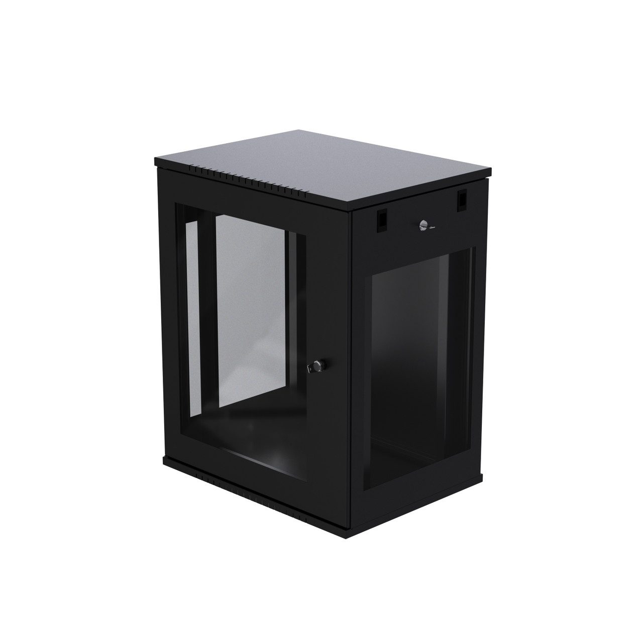 15U ProV2 IT Wall Mount Network Server Data Cabinet Rack Perforated Door Locking Key