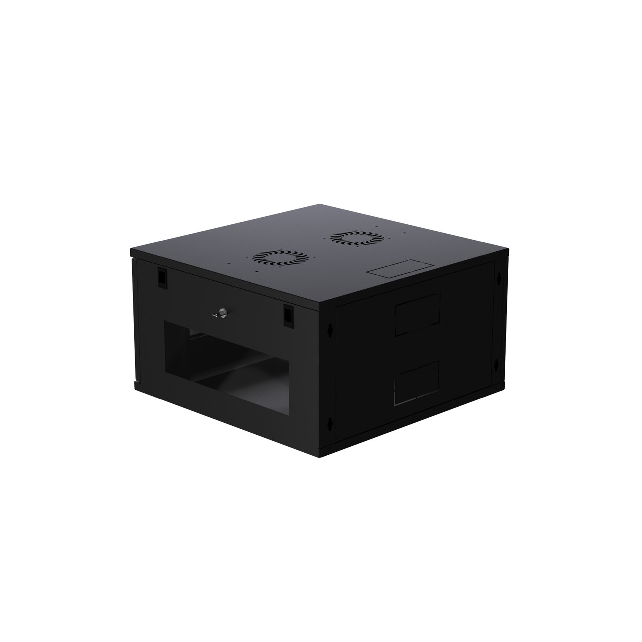 6U ProV2 Wall Mount Network Server Data Cabinet 24-inch Perforated Door Locking Key