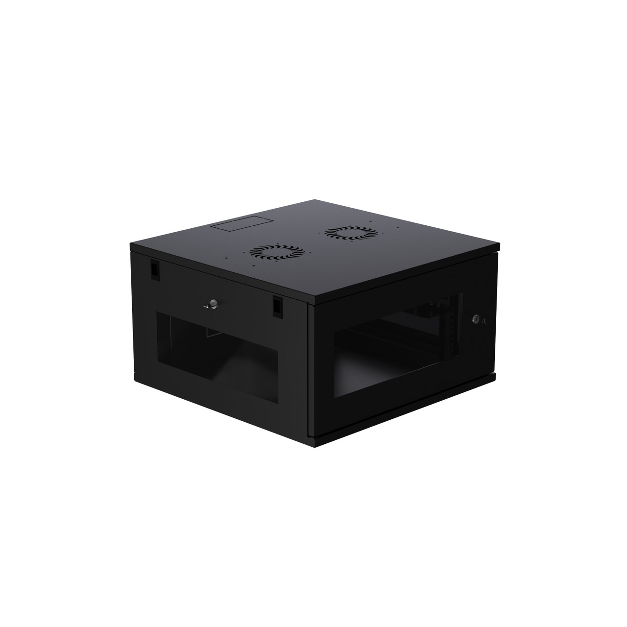 6U ProV2 Wall Mount Network Server Data Cabinet 24-inch Perforated Door Locking Key