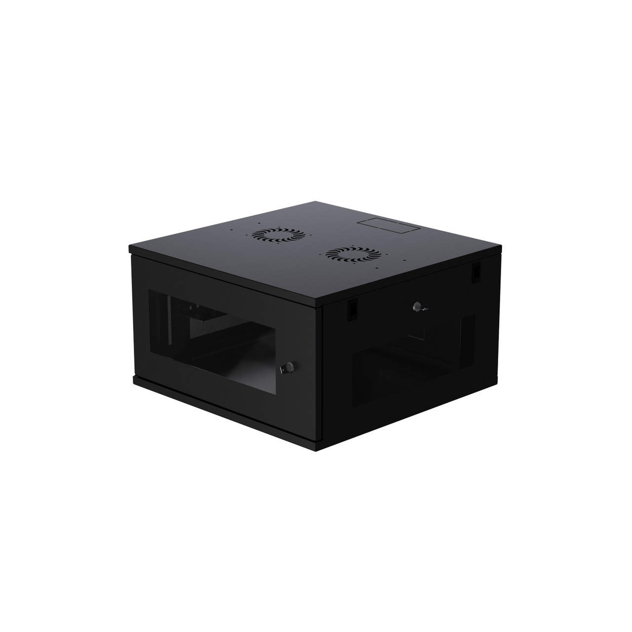 6U ProV2 Wall Mount Network Server Data Cabinet 24-inch Perforated Door Locking Key