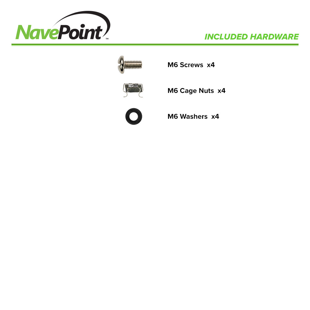 NavePoint 2U Vented Cantilever Shelf 16