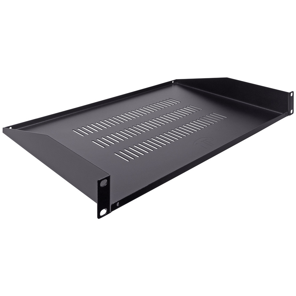 NavePoint 1U Vented Cantilever Shelf 10" (250mm) Deep with Lip